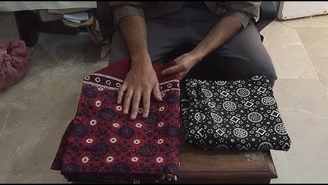 How to identify Original Hand Block Print Sindhi Ajrak vs Fake.