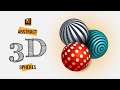 HOW TO DRAW ABSTRACT 3D SPHERES? OPTICAL ILLUSION. ADOBE ILLUSTRATOR TUTORIAL.