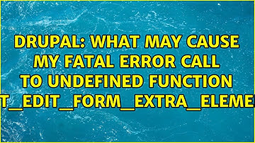 What may cause my fatal error Call to undefined function...