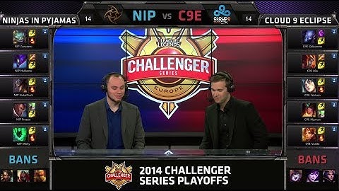 Cloud 9 Eclipse vs Ninjas in Pyjamas | Game 1 Finals of EU Challenger Series | C9E vs NIP G1