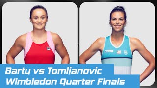 Ashleigh Barty vs Ajla Tomljanovic - Wimbledon Live Scores