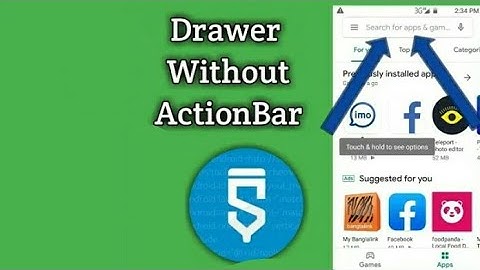 Drawer without actionbar in Sketchware..