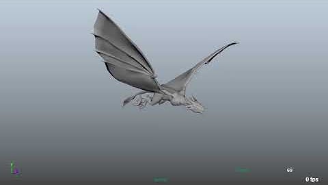 3D animation - Dragon Flying Assignment