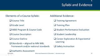 2024 Program Approval Webinar - Work-Based Learning (WBL) - Minnesota Dept of Education
