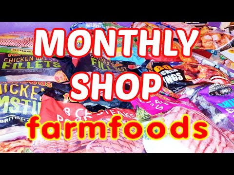 FARMFOODS GROCERY HAUL ? FILLING MY FREEZERS ? MONTHLY SHOPPING HAUL // SW SYNS INCLUDED // JAN 2020