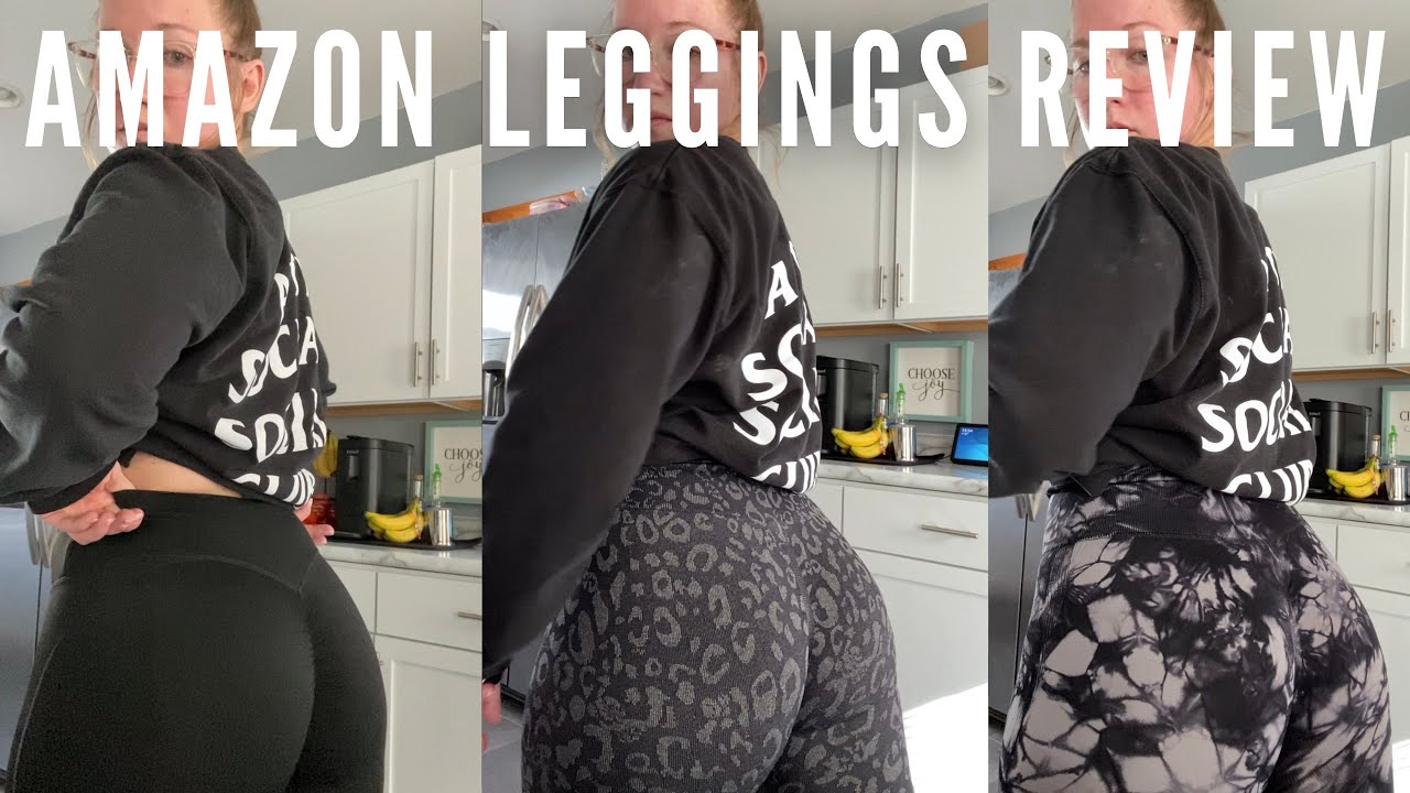 Woman's review for leggings that she rolled down…