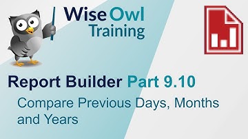 SSRS Report Builder Part 9.10 - Compare Previous Days, Months and Years