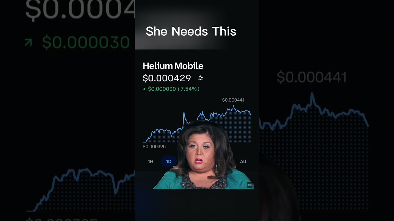 Helium Mobile Token is up 7 percent of the day