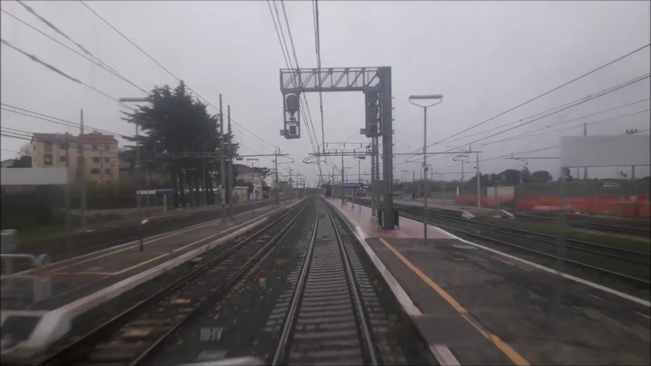 Ripresa della tratta da Latina a Roma Termini dalla coda dell' ICN 35558.