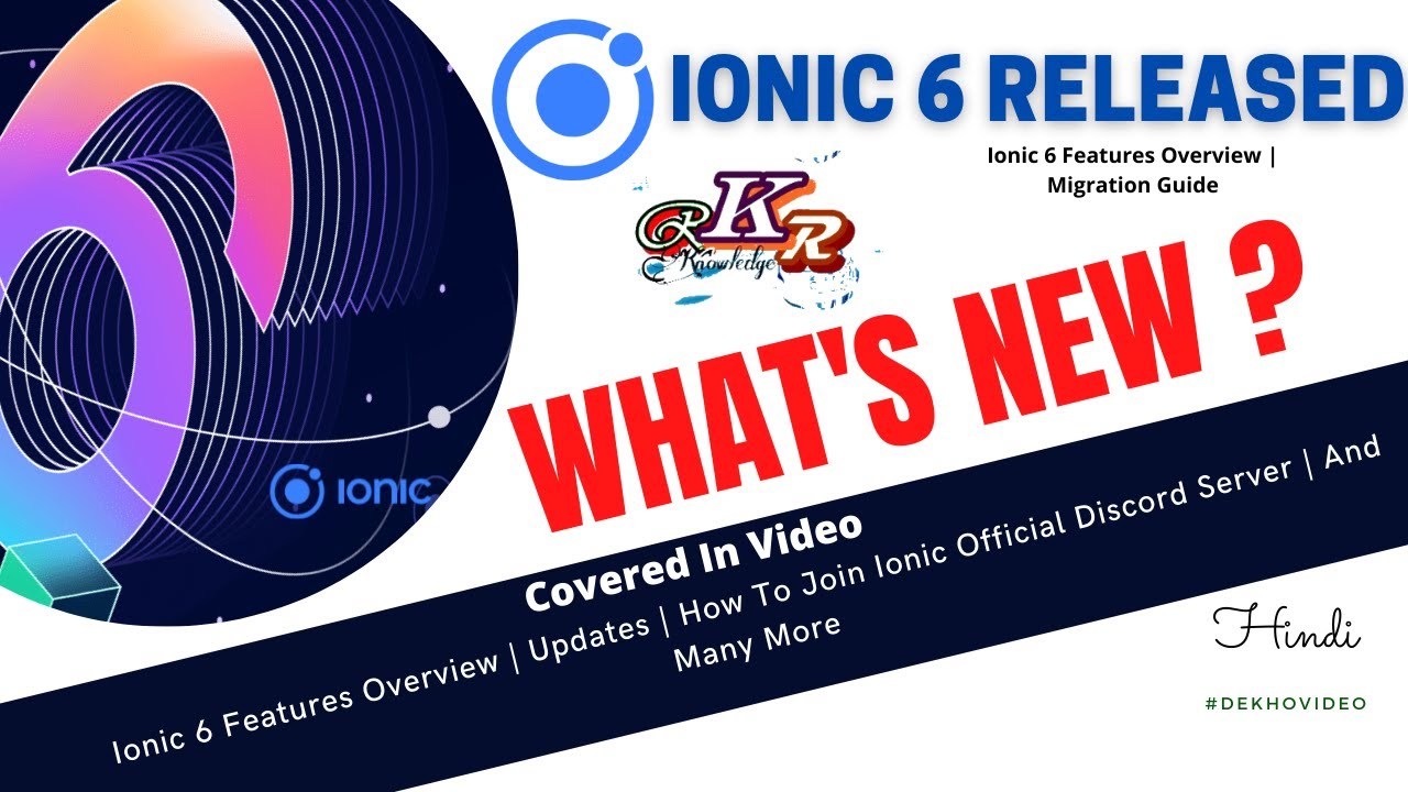 Ionic 6 RELEASED What's new? | Ionic Major Updates - YouTube