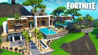 Incredible Luxury Mansion - Fortnite Timelapse Build in Creative
