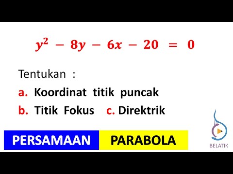 Video: Apakah Directtrix dalam parabola?