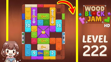 Wood Block Jam Level 222 Solution Walkthrough