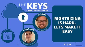 Rightsizing - lets make it easy | The Keys to AWS Optimization | S7 E7