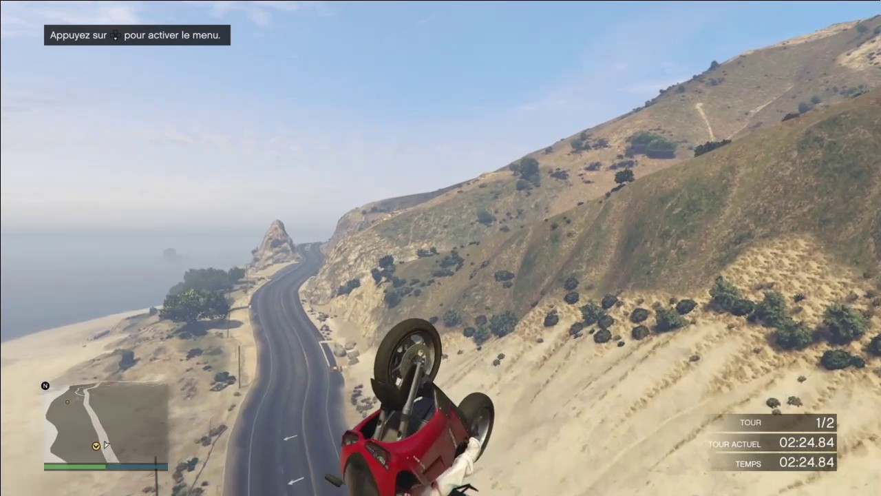 Comment planer en moto sur gta 5 "PS4" - YouTube