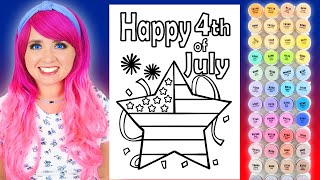 ASMR Coloring Happy 4th of July | Calming ASMR Coloring for Relaxation & Stress-Relief screenshot 4