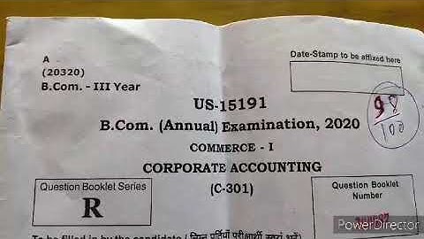 #ccsuniversity #BCOM_3rd_year|#COPERATE_ACCOUNTING|| #C_301