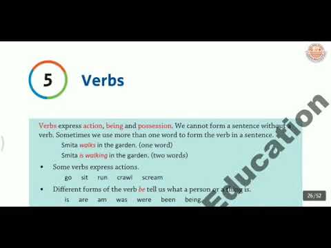 class 5 everyday english grammar chapter 5 verbs youtube