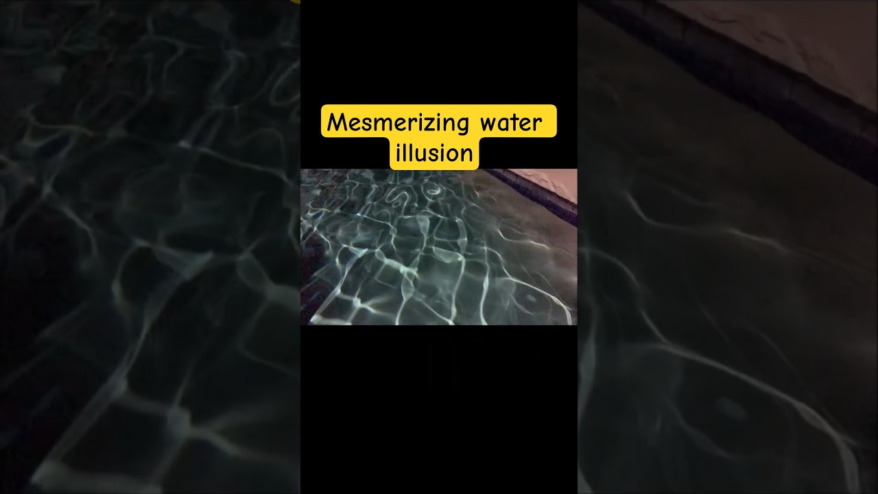 "Light + Water = Mind-Bending Illusion" 