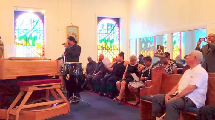 Eugene Moody singing "Two Steps from the Blues" at...