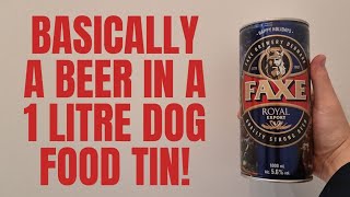 Faxe Danish Lager, the BIGGEST CAN of beer I've ever seen!!! screenshot 1