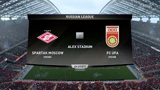 Спартак - Уфа 9 тур Чемпионата России по футболу Премьер лига 2021/2022 FIFA 18 PS4