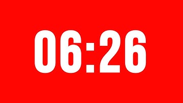 6 Minute 26 Second Timer With Alarm Without Music