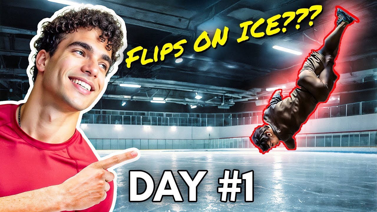 Can I Land a Double Twist Backflip on Ice? | Road to Dub Day 1 | Ice Skating Vlog
