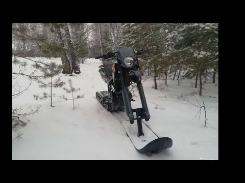 Снегоход из ижа своими руками