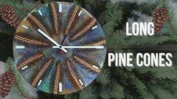 DIY Epoxy Resin Pine Cone Clock - Unique Handcrafted Timepiece!