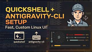 My quickshell from scratch with antigravity-cli