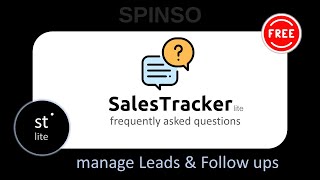 SalesTracker Lite :: FAQ - Free Sales CRM Software - SPINSO screenshot 1