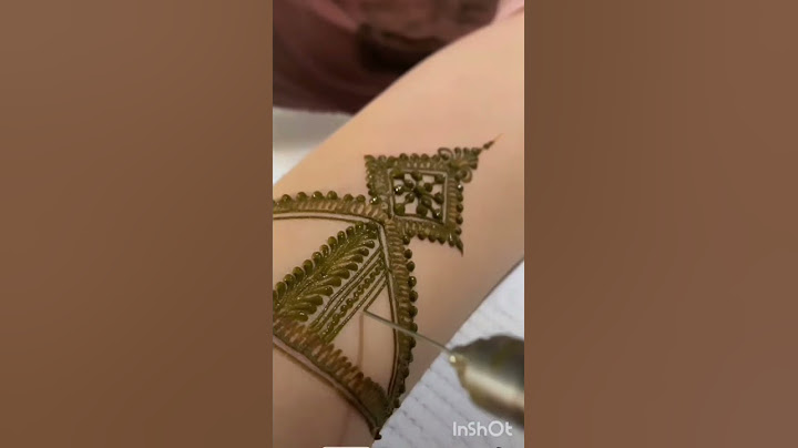 نقش حناء مغربي على اليد #نقش فاسي راقي