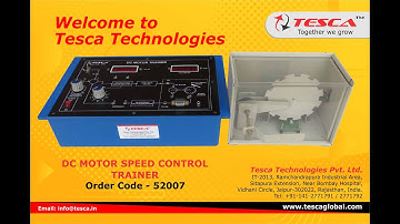 DC Motor Speed Control Trainer || Tesca 52007