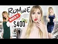 I SPENT $400 ON ROMWE.. Is It Legit?! This is what I got!