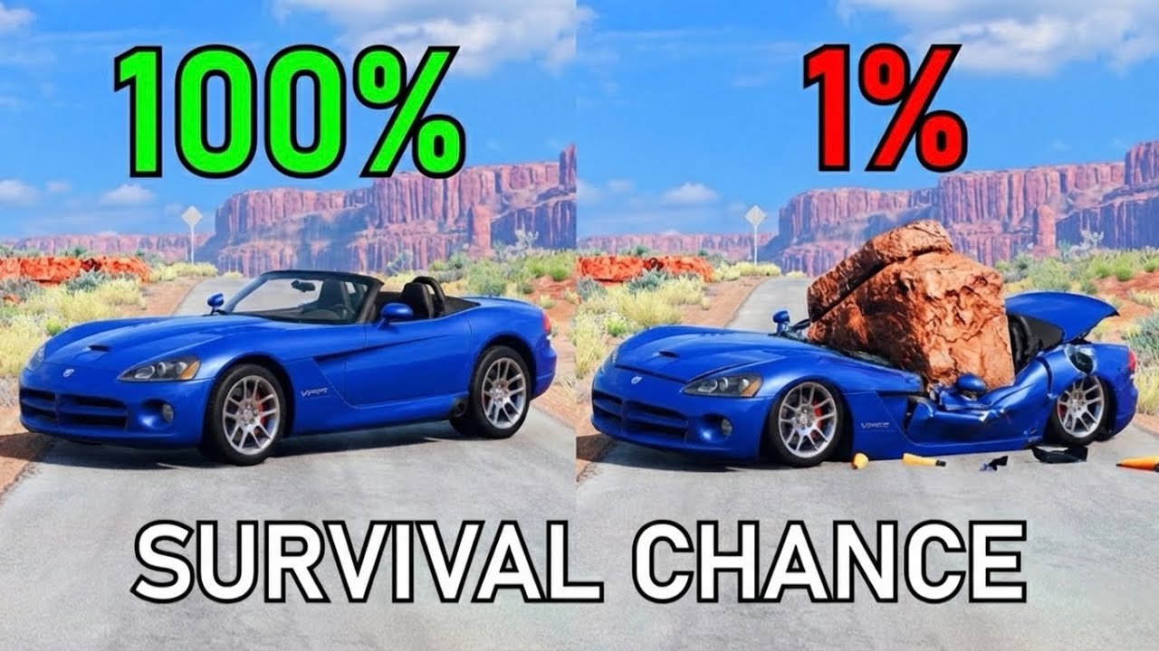 Realistic Survival Chance Crash Testing Ep.34 | BeamNG.drive