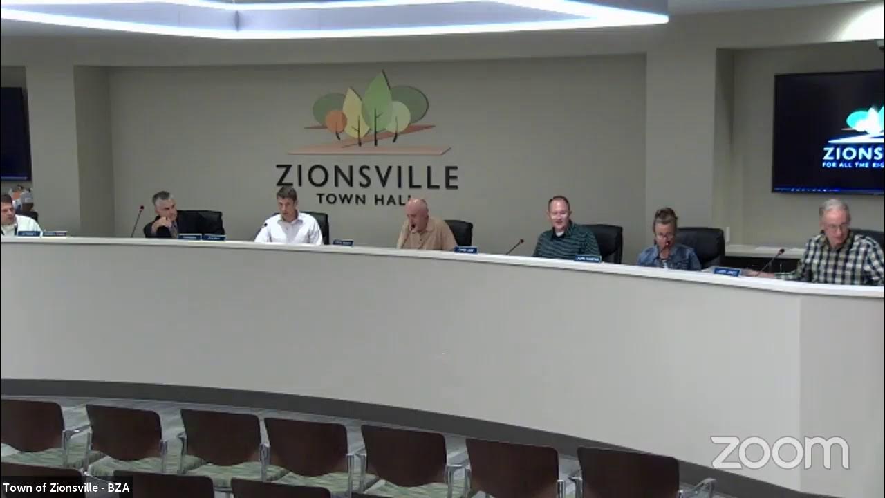 8/4/2021 Zionsville Board of Zoning Appeals Meeting YouTube