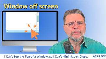 I Can’t See the Top of a Window, so I Can’t Minimize, Maximize, or Close. What Can I Do?
