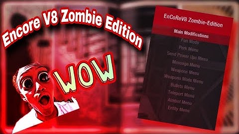 Black Ops Encore V8 GSC Mod Menu Zombies Edition Ps3