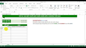 #Tip01: TẠO MỘT CHUỖI NGÀY NGẪU NHIÊN GIỮA 2 KHOẢNG THỜI GIAN