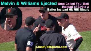 E21-2 - Bob Melvin & Matt Williams Get Ejected When Stu Scheurwater Calls a Crucial Foul Ball in SF