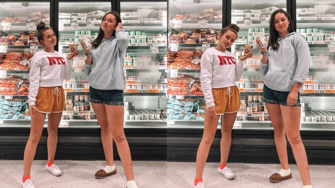 Teens in the supermarket.