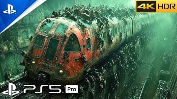 ZOMBIES TRAIN YARD RUSH (PS5) Realistic ULTRA Graphics (4K 60FPS HDR) World War Z