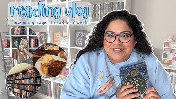 how many pages i read in a week as a SLOW reader✨reading vlog