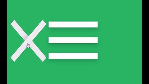 transforming Hamburger Menu  | using | HTML CSS & JQUERY