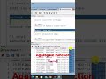 Sum Function | Aggregate Function in SQL