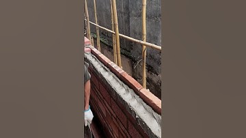 Red brick wall installation process #goodtools #smartwork