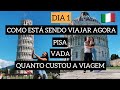 viagem para Italia - parte 1/3 - dia da viagem, chegada em Pisa, Vada, mercado e tour do hotel