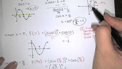 2. Extrema - Part 2 - Finding Extrema Using the Extreme Value Theorem, Three Examples