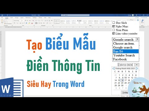 Video: Làm cách nào để bạn tạo một biểu mẫu tự động có điền vào các trường trong Word 2010?